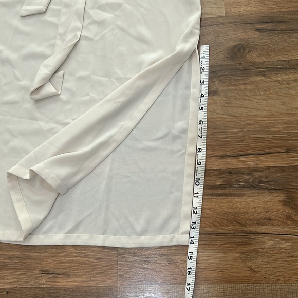 STELEN SEMI SHEER DRESS SIZE M TAN  SLEEVELESS NEW - Picture 6 of 10